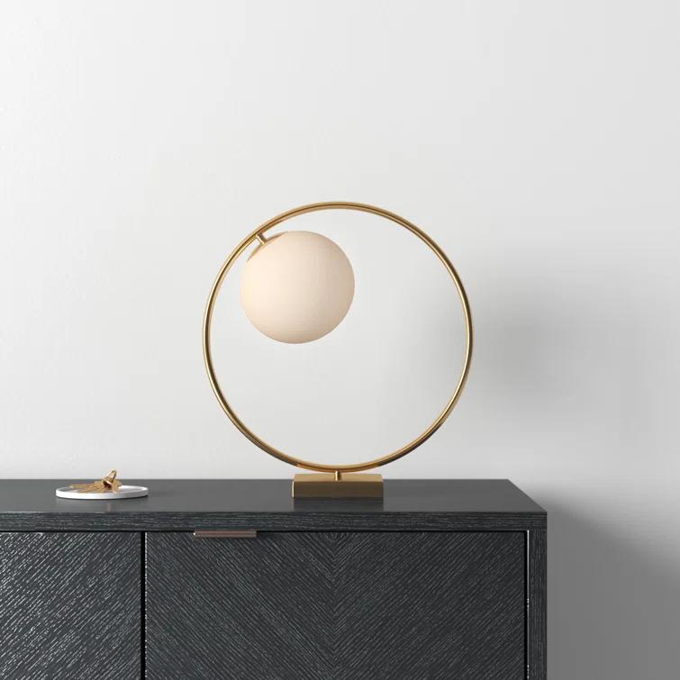 Rushon 15" Aged Brass Novelty Table Lamp