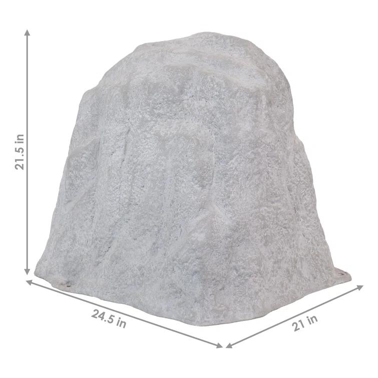 Freeport Park® Jara Polyresin Faux Landscape Rock Cover with Metal Stakes