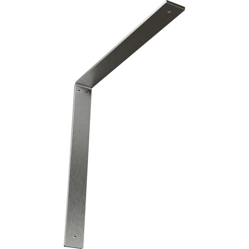 Ekena Millwork 2"W x 18"D x 18"H Hamilton Steel Bracket, Stainless Steel