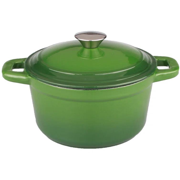 Prep & Savour Neo Cast Iron 3qt. Round Dutch Oven with Lid