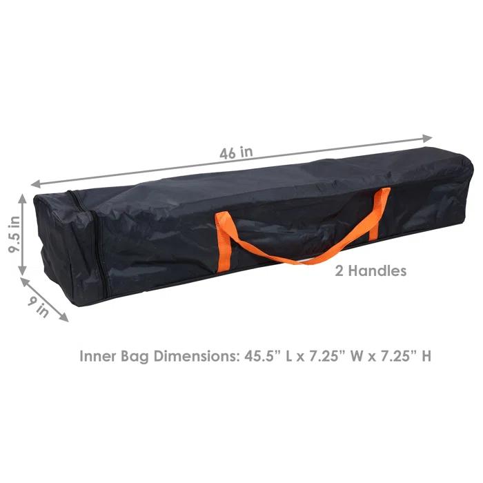 SunnyDaze Decor SunnyDaze Decor 45.5" x 7.25" x 7.25" Black Fabric Pop-Up Canopy Carrying Bag