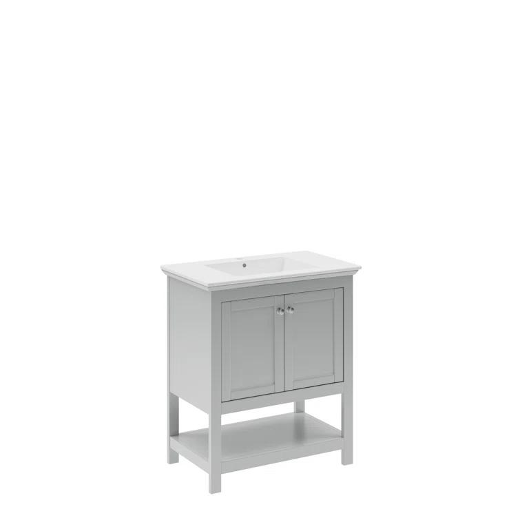 Fresca Manchester 30" Freestanding Single Sink Bathroom Vanity with Integrated Sink (Faucet Not Included)