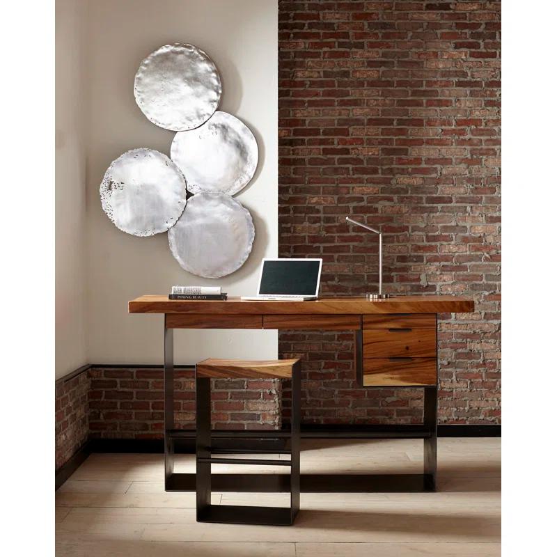 Phillips Collection Iron Frame Standing Desk with Drawers