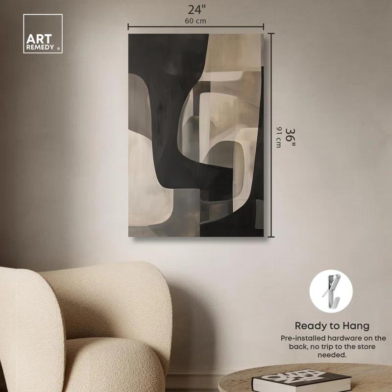 Art Remedy Portal Canvas Modern Neutral Wall Art by Art Remedy