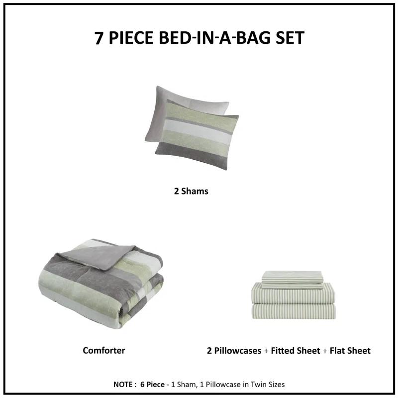 Madison Park Essentials Jaxon Comforter Set with Bed Sheets