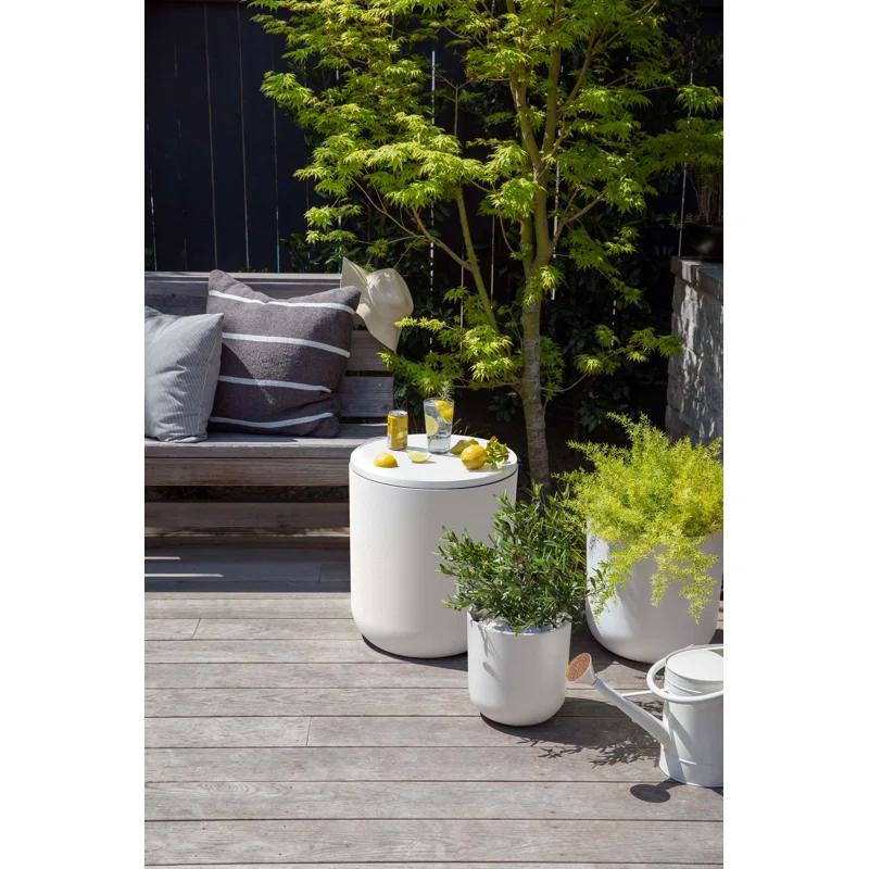 Veradek Kona Round Plastic Outdoor Side Table