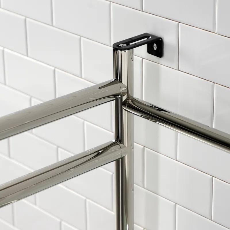 Kingston Brass Kingston Brass Fauceture Stainless Steel Console Sink Base with Glass Shelf