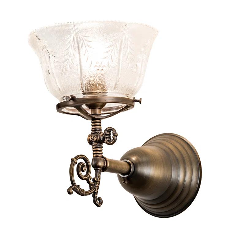 Schoolhouse & Early Electric Brass Armed Sconce