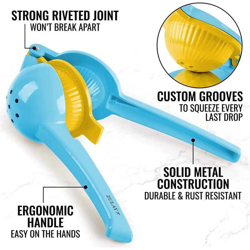 Zulay Kitchen Zulay Kitchen 2-in-1 Manual Lemon Squeezer Manual Juicer Citrus Press