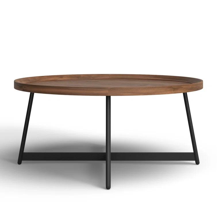 Gweneth Round Coffee Table - Walnut
