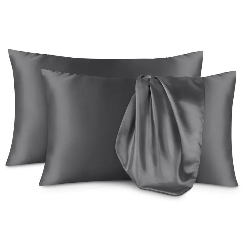 Soft Poly Satin Pillowcase Set