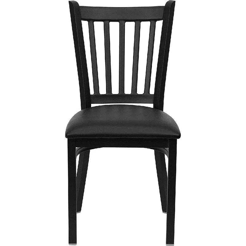 Hercules Prompton Modern Vertical Back Metal Restaurant Chairs by Flash Furniture (Set of 2)