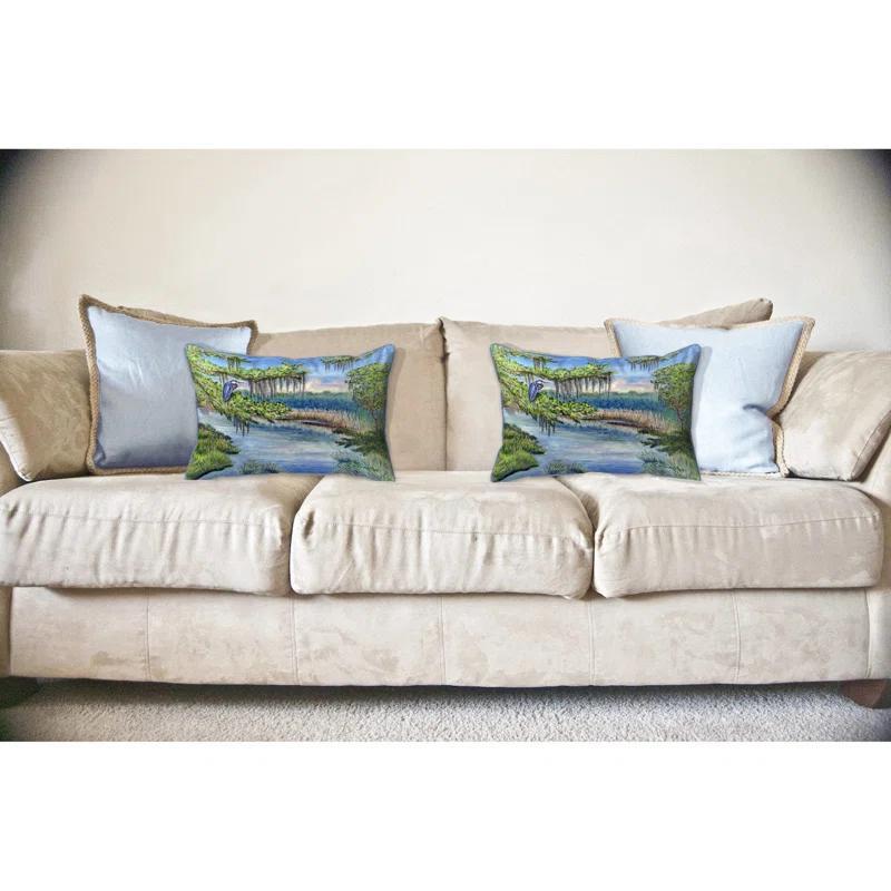 Betsy Drake Interiors Indoor/Outdoor Throw Pillow
