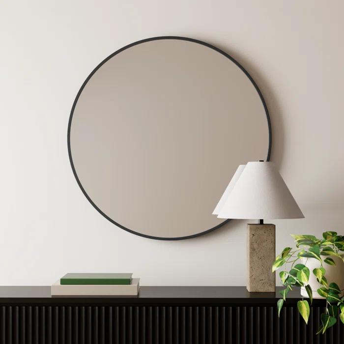 Hub Rubber Round Mirror