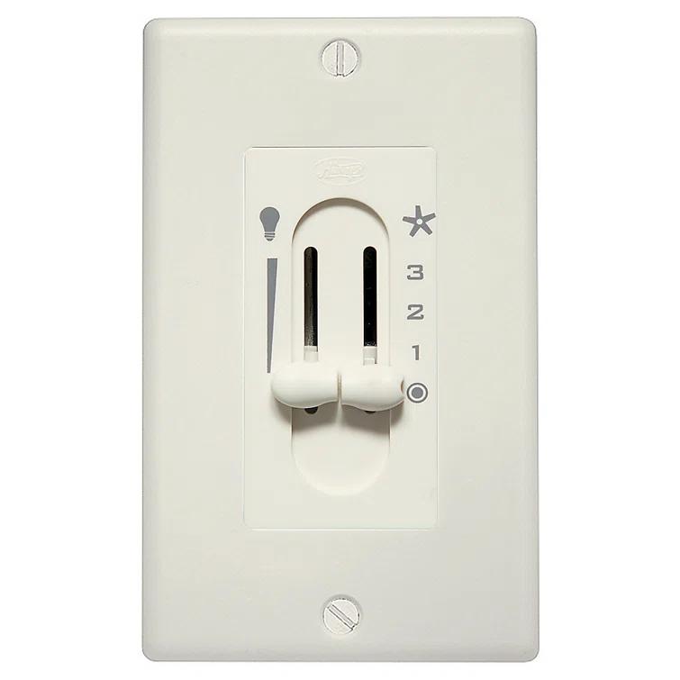 Hunter Fan Dual Slide Light and Ceiling Fan Wall Control
