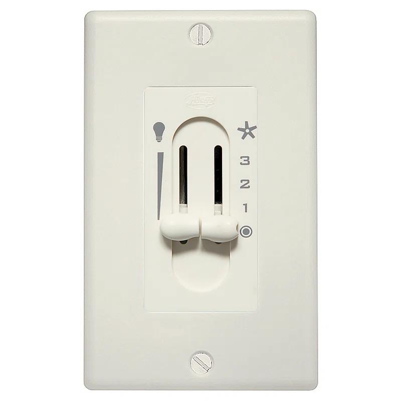 Hunter Fan Dual Slide Light and Ceiling Fan Wall Control