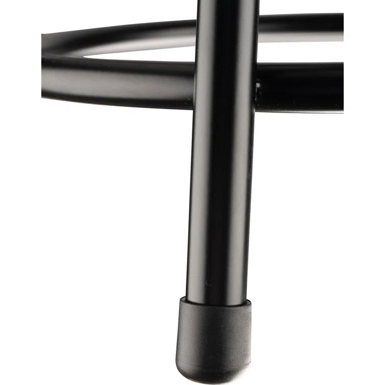 National Public Seating 6400 Series Heavy Duty Vinyl Padded Steel Lab Stool with Footing