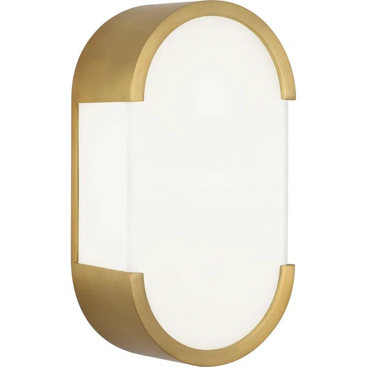 Robert Abbey Bryce Solid Brass Flush Mounted Sconce