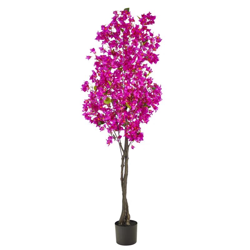 Primrue Faux Flowering Tree in Planter