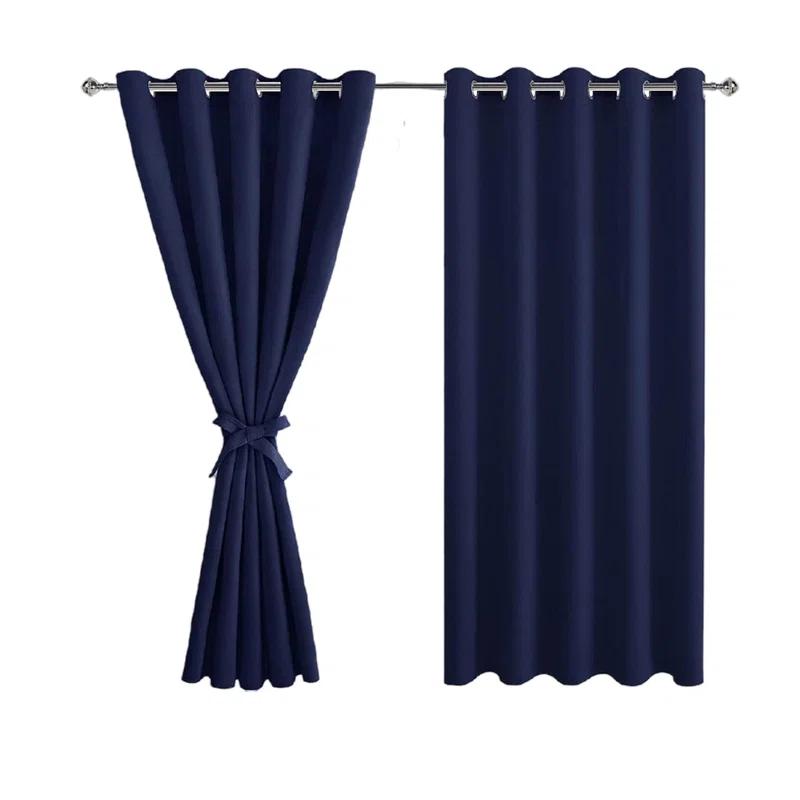 Eider & Ivory™ Tarrants Polyester Room Darkening Curtain Pair (Set of 2)