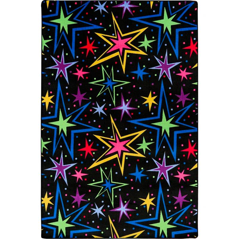 Joy Carpets Kapow Fluorescent Area Rug