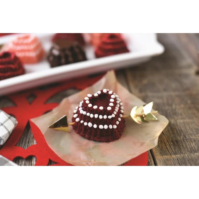 Nordic Ware Nordic Ware Non-Stick Novelty Tiered Hearts Cakelet Pan