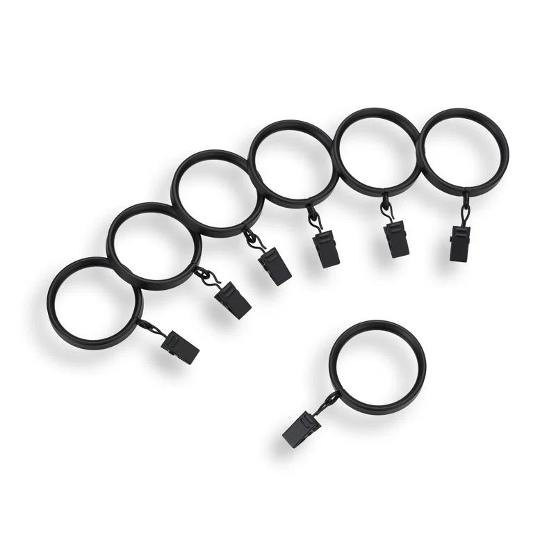 Mode Premium Collection 1 Diameter Curtain Rod Set with Modern Ball Finials and Steel Wall Mounted Adjustable Rod