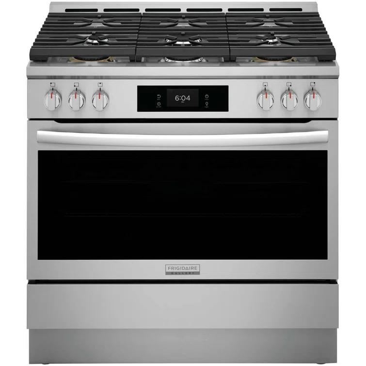 Frigidaire Gallery Frigidaire Gallery 30" 4.6 Cubic Feet Smart Dual Fuel Free Standing Range with 6 Burners GCFD3661AF