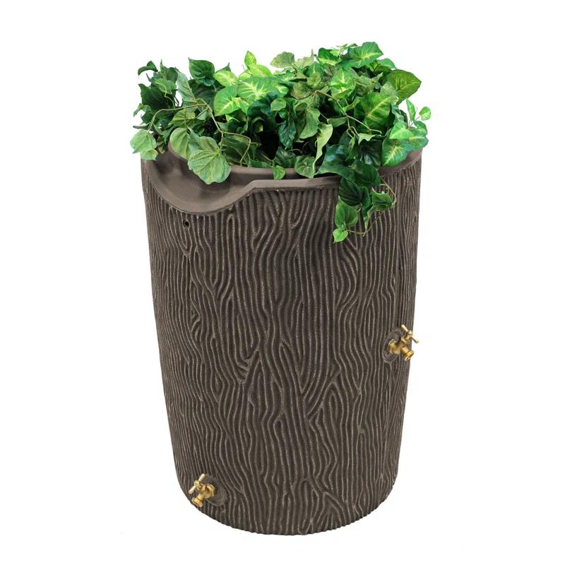 Good Ideas Good Ideas 50 Gallons Plastic Drainable Dual Overflow Planter Rain Barrel