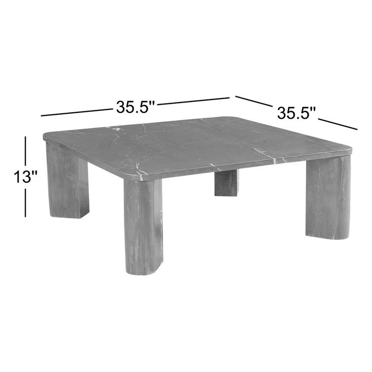 Cato Coffee Table - Black Marble