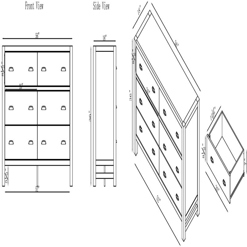 Alaterre Arden 6-drawer Double Dresser