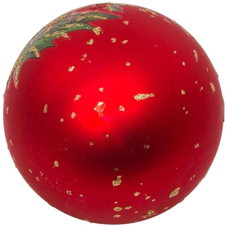 Kurt Adler 12 Piece 12 Days of Christmas Decorative Glass Ball Ornament Set