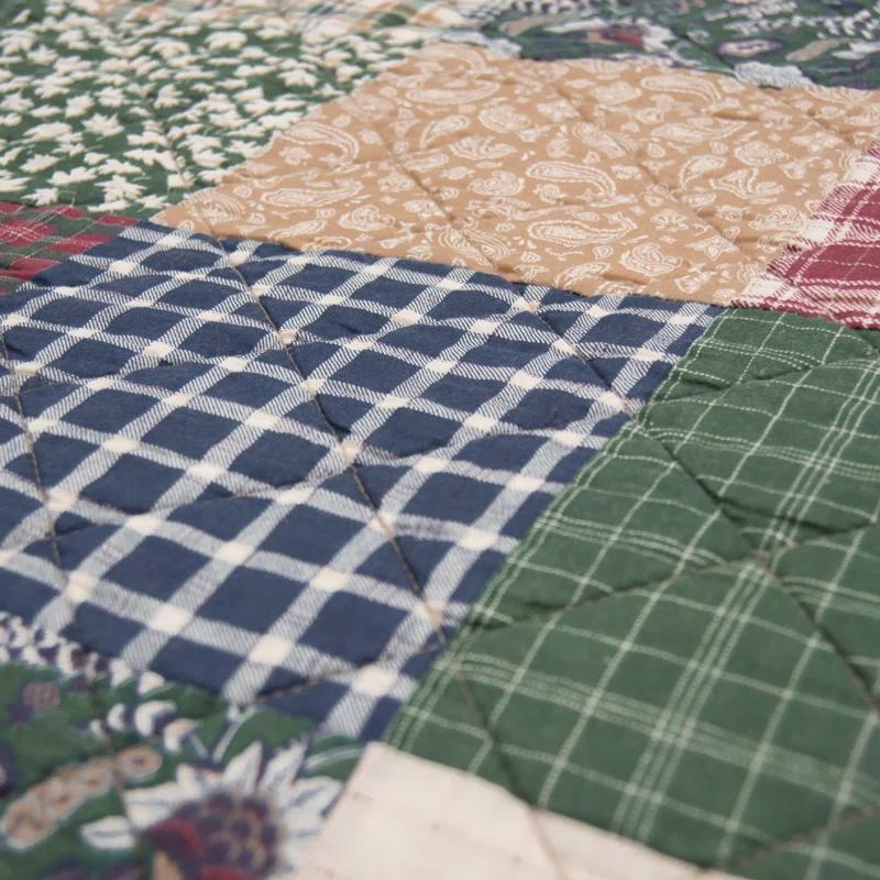 Donna Sharp Rustic Paisley 3pc Cotton Quilt Set