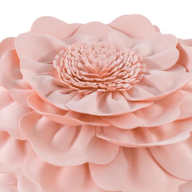 JWH 3D Floral Throw Pillow Floral Throw Pillow