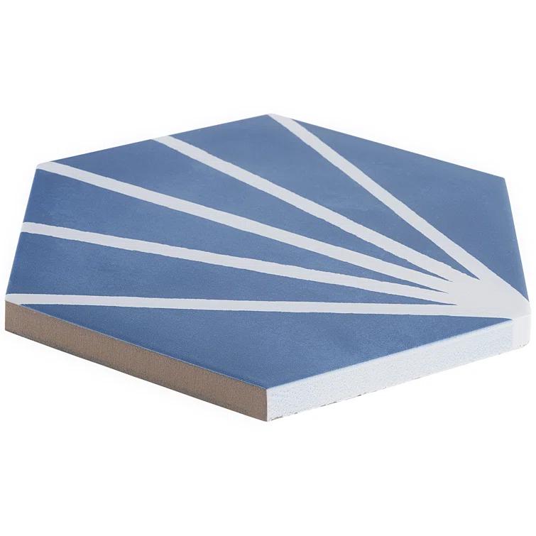 GeoHex Deco 8" Hexagon Matte Porcelain Floor and Wall Tile (9.03 Sq. Ft. / Case)