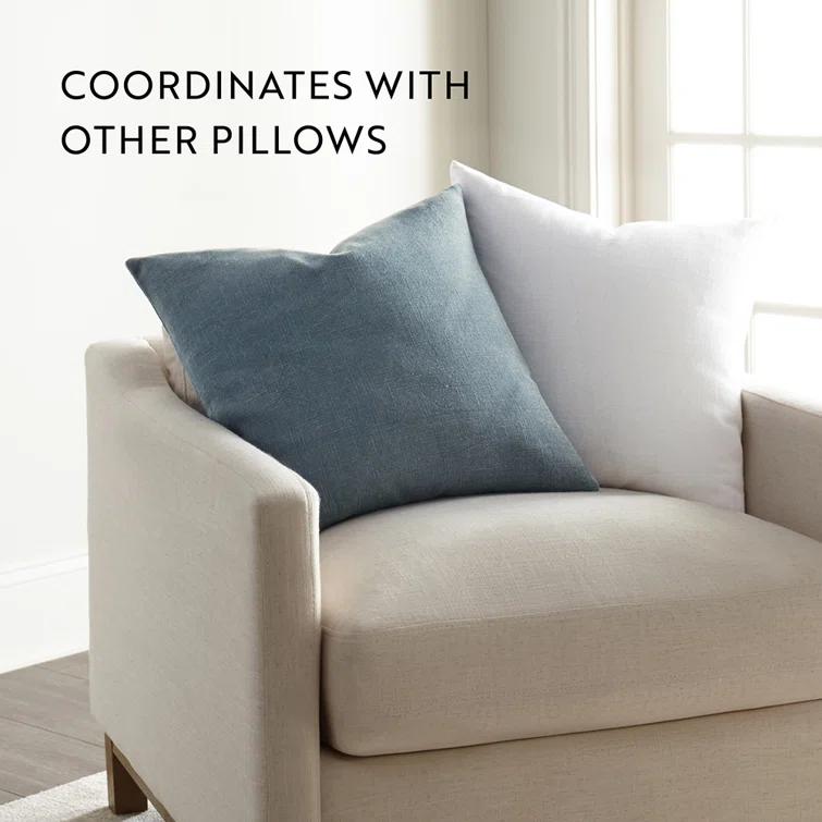 Becky Cameron Solid Cotton Throw Pillow