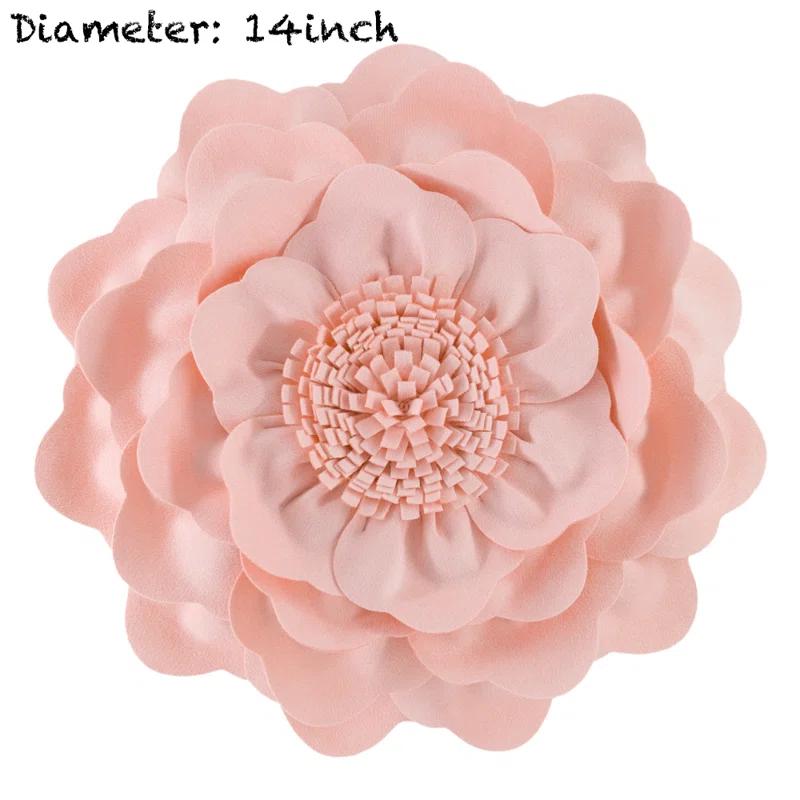 JWH 3D Floral Throw Pillow Floral Throw Pillow