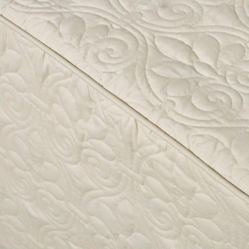 Madison Park Quebec 3 Piece Split Corner Pleated Quilted Bedspread