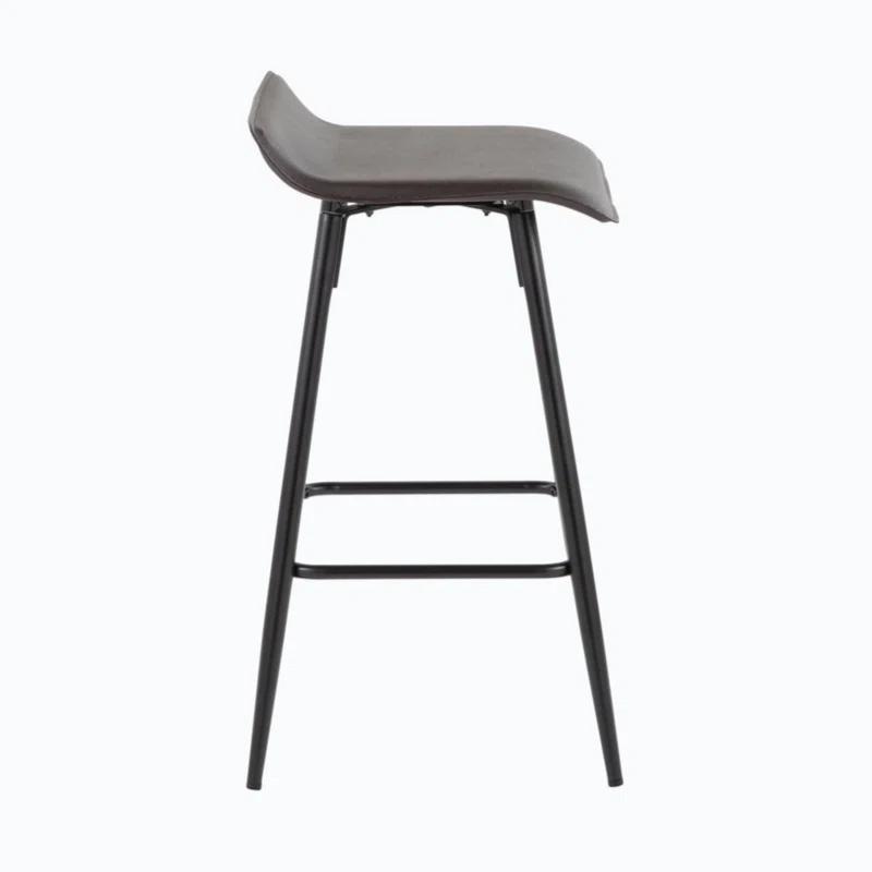 Wenty Upholstered Counter Stool with Metal Frame (Set of 2)