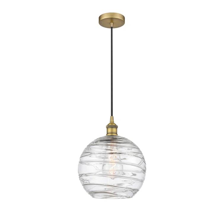 Innovations Lighting Athens Deco Swirl 1 - Light Single Drop Pendant Pendant
