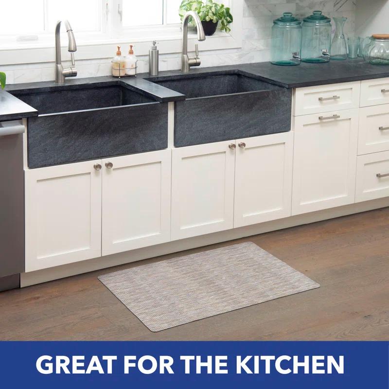 Smooth Step Machine Washable Low Profile Stain Resistant Non-Slip Versatile Utility Kitchen Mat