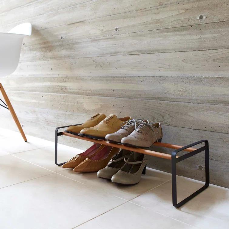Yamazaki Home Shoe Rack, Steel, Expandable, Stackable & Reviews | AllModern