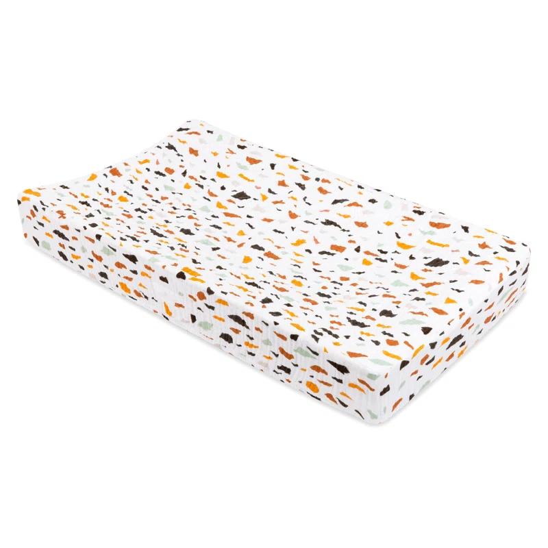 babyletto Terrazzo Quilted Muslin Changing Pad Cover