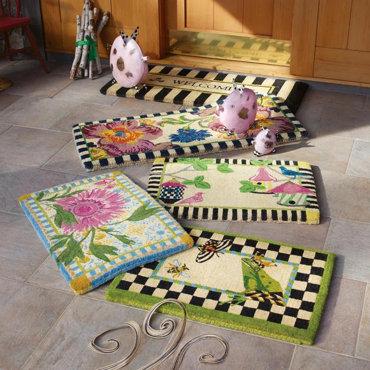 MacKenzie-Childs Flower Market Double Door Entrance Mat