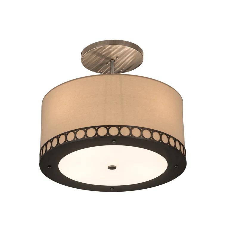 2nd Ave Lighting Cilindro 4 - Light Clear Satin Shaded Pendant