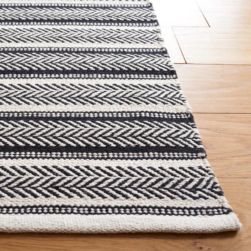 Annia Flat Weave Cotton Striped Rug