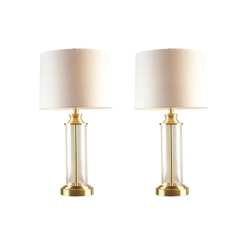 Mercer41 Clarity Cylinder Table Lamp Set of 2