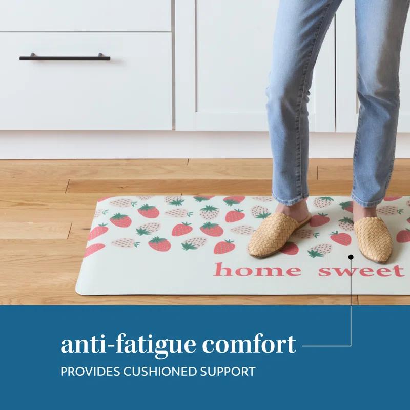 Sur La Table Kitchen Essentials SUR LA TABLE KITCHEN ESSENTIALS Home Sweet Home Quirky Strawberries Fruit Kitchen Mat Cream