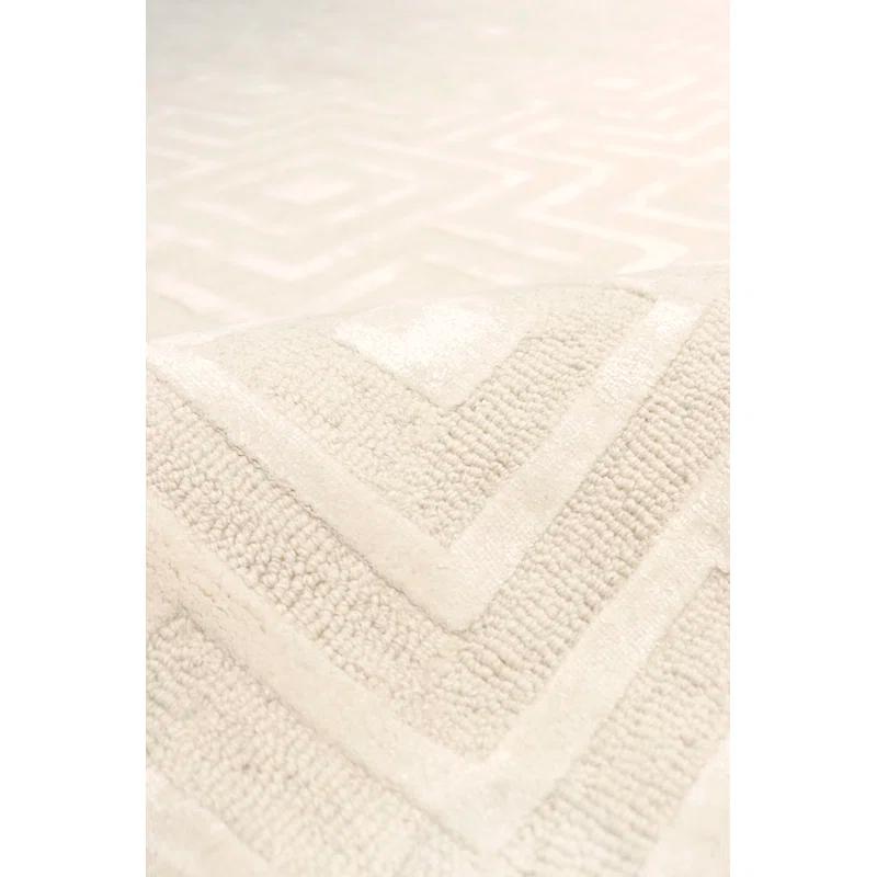Pasargad Edgy Hand-Tufted Ivory Area Rug