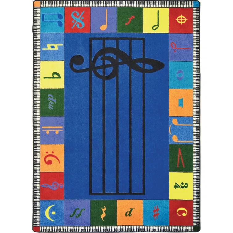 Joy Carpets Educational Note Worthy Area Rug by Joy Carpets